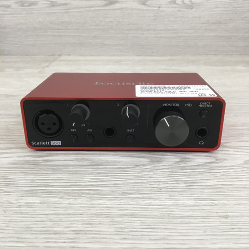 Vist Large View of Product Image Which is Used Focusrite SCARLETT SOLO 3RD GEN Computer Interface 2 A/D Recording Inputs