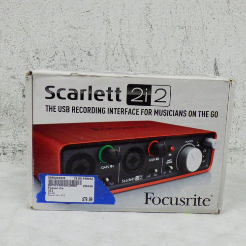 Vist Large View of Product Image Which is Used Focusrite 2I2 Computer Interface 2 A/D Recording Inputs