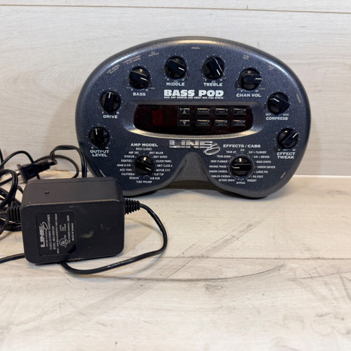 Vist Large View of Product Image Which is Used Line 6 Bass POD Desktop Bass Amp Modeler & Multi-Effects Processor