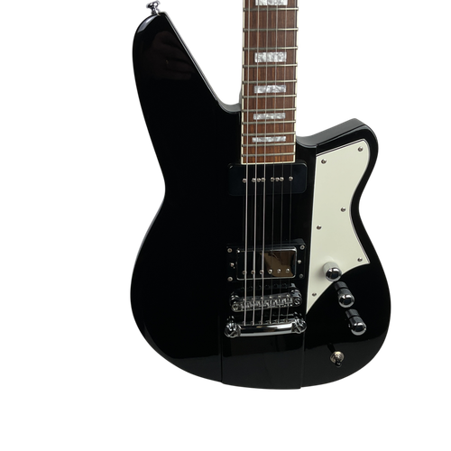 Vist Large View of Product Image Which is Used Reverend WARHAWK DA Double Cut Electric Guitar Black 6-String