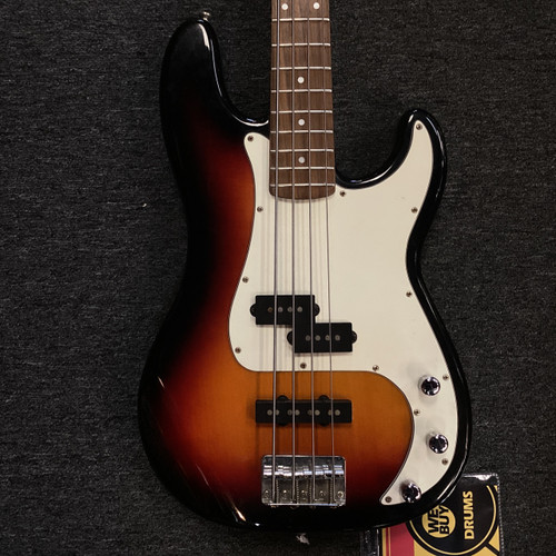 Vist Large View of Product Image Which is Used Squier STANDARD PRECISION BASS P Type Bass Guitar Sunburst 4-String