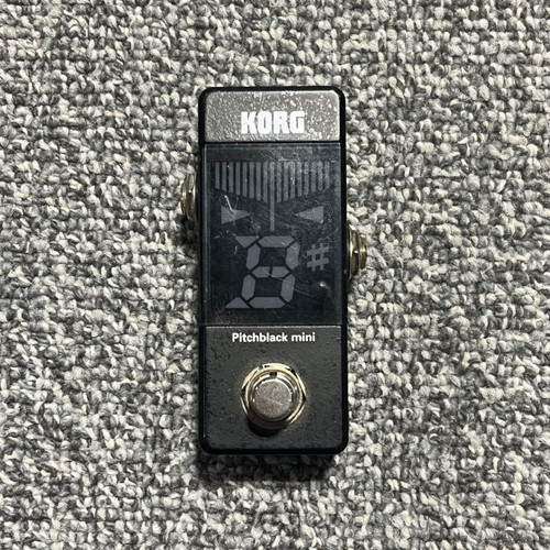 Vist Large View of Product Image Which is Used KORG PITCHBLACK MINI Guitar Tuner Pedal