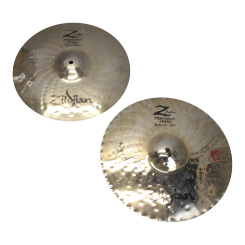 Vist Large View of Product Image Which is Used Zildjian 14 Mastersound Z Custom Hi Hat Pair Hi Hat Cymbals 14"