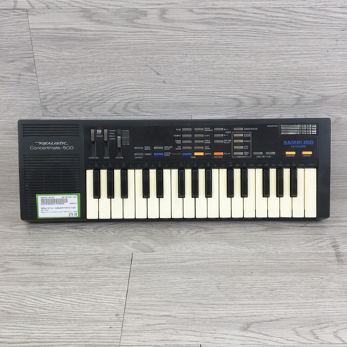 Vist Large View of Product Image Which is Used REALISTIC CONCERTMATE-500 MINI KEYBOARD Vintage Compact Keyboard Compact