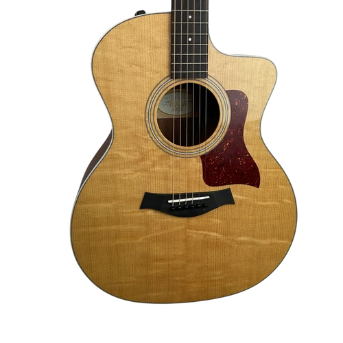 Vist Large View of Product Image Which is Used Taylor 214CE Solid Top Acoustic Guitar Natural
