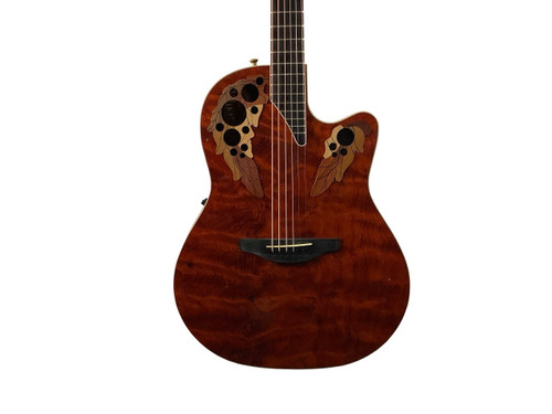 Vist Large View of Product Image Which is Used Ovation 1999 COLLECTORS EDITION Solid Top Acoustic Guitar Red