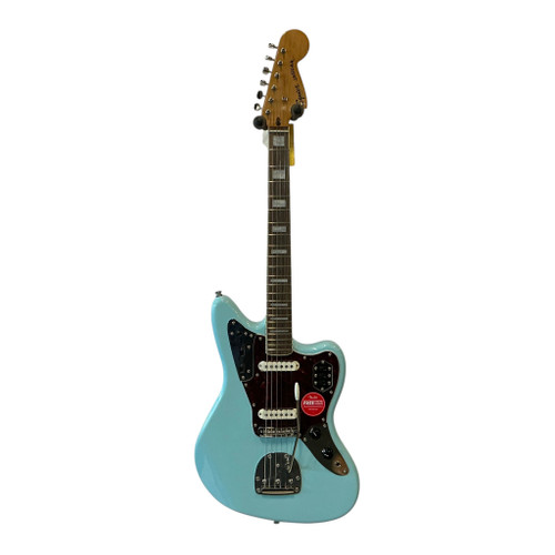Vist Large View of Product Image Which is Used Squier FSR CLASSIC VIBE 70S JAGUAR Offset Double Cutaway Electric Guitar Blue 6-String
