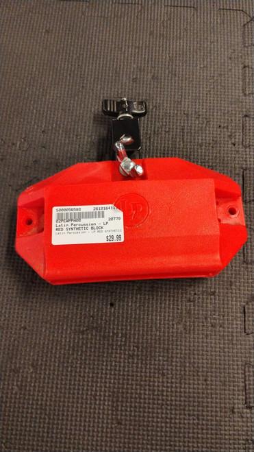 Vist Large View of Product Image Which is Used Latin Percussion - LP RED SYNTHETIC BLOCK World Percussion Instrument