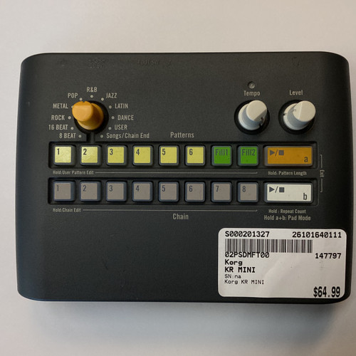 Vist Large View of Product Image Which is Used Korg KR MINI Compact Drum Machine