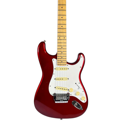 Vist Large View of Product Image Which is Used 1985–1986 Fender Contemporary Stratocaster ST-562 Electric Guitar - Candy Apple Red