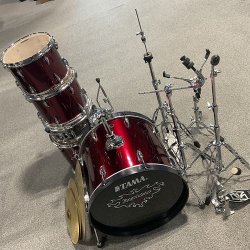 Vist Large View of Product Image Which is Used TAMA IMPERIALSTAR 5 PC W/ HW / CYMBALS Drum Shells