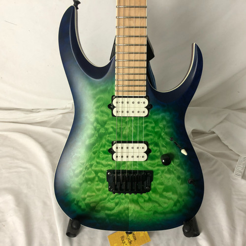 Vist Large View of Product Image Which is Used Ibanez RGAIX6MQM Super S Electric Guitar Green 6-String