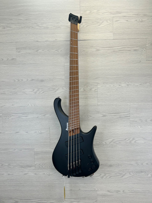 Vist Large View of Product Image Which is Used Ibanez EHB1005MS Headless Multiscale 5-String Bass Black Flat