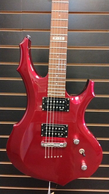 Vist Large View of Product Image Which is Used LTD F-50 Pointy Electric Guitar Red 6-String