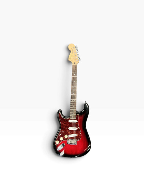Vist Large View of Product Image Which is Used Squier STANDARD STRATOCASTER LEFT-HAND S Type Electric Guitar Red 6-String
