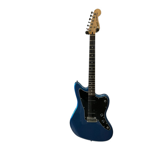 Vist Large View of Product Image Which is Used Squier AFFINITY JAZZMASTER Offset Double Cutaway Electric Guitar Blue 6-String