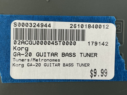 Vist Large View of Product Image Which is Used Korg GA-20 GUITAR BASS TUNER Instrument Tuner or Metronome
