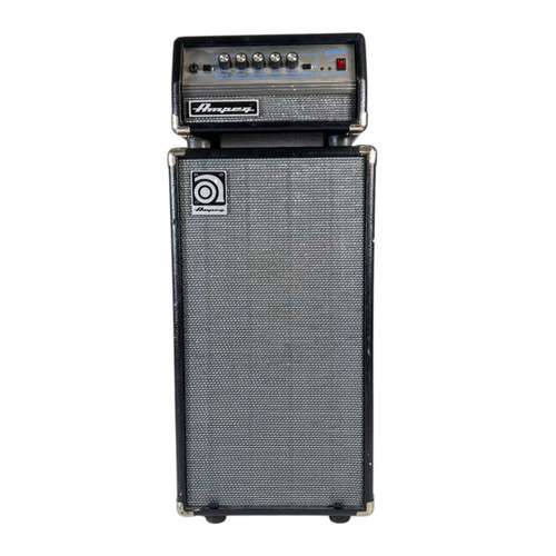 Vist Large View of Product Image Which is Used Ampeg Micro-VR 200-Watt Bass Amplifier Stack with SVT210AV 2x10 Speaker Cabinet