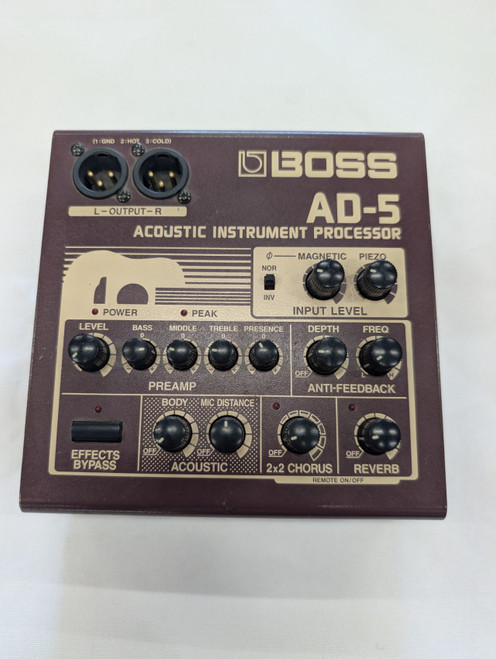 Vist Large View of Product Image Which is Used Boss AD-5 ACOUSTIC PROCESSOR Accoustic PreAmp Pedal