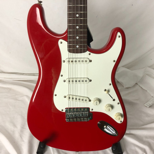 Vist Large View of Product Image Which is Used Fender SQUIER SERIES STRATOCASTER MIK Vintage S Type Electric Guitar Red 6-String