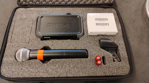 Vist Large View of Product Image Which is Used Shure PG4X RECEIVER W/ PGX2 TRANS Wireless Microphone