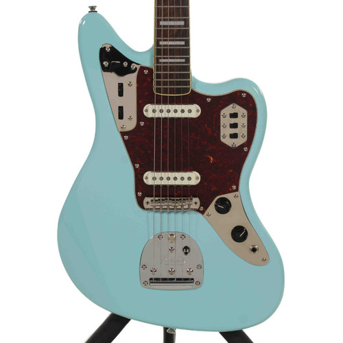 Vist Large View of Product Image Which is Used Squier FSR CLASSIC VIBE 70S JAGUAR Electric Guitar Blue 6-String