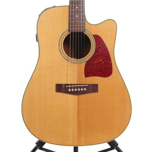 Vist Large View of Product Image Which is Used Ibanez AW12CE Solid Top Acoustic Guitar Wood