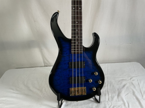 Vist Large View of Product Image Which is Used Morgan Monroe VIKING BASS J Type Bass Guitar Blue 4-String