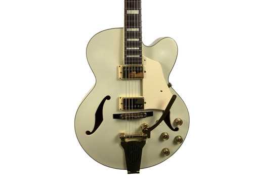 Vist Large View of Product Image Which is Used Ibanez AF 75 TDG-IV Semi-Hollow Electric Guitar White 6-String