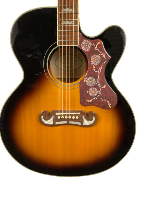 Vist Large View of Product Image Which is Used Epiphone J-200 EC STUDIO Solid Top Acoustic Guitar Sunburst
