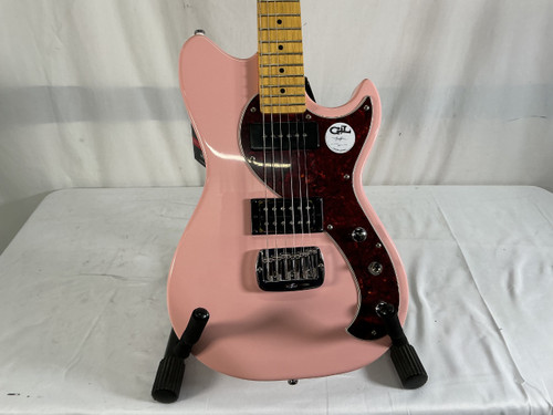 Vist Large View of Product Image Which is Used G&L TRIBUTE SERIES FALLOUT SHELL PINK Offset Double Cutaway Electric Guitar Pink 6-String