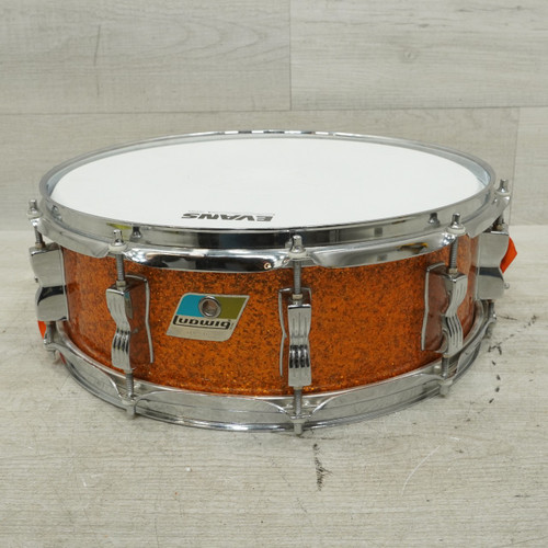 Vist Large View of Product Image Which is Used Ludwig 14x5 Project 6ply Wood Snare Drum Gold Sparkle