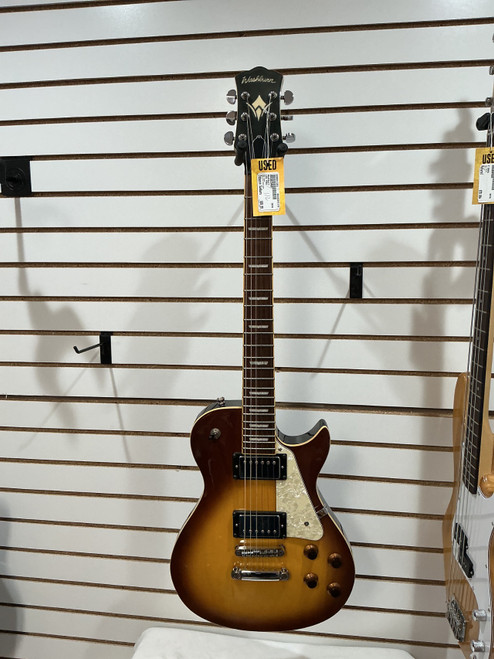 Vist Large View of Product Image Which is Used Washburn LES PAUL LP Type Electric Guitar Tobacco Sunburst 6-String