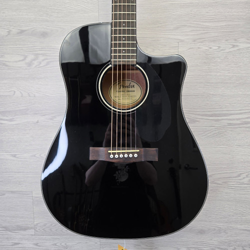 Vist Large View of Product Image Which is Used Fender CD-60SCE Laminate Top Acoustic Guitar Black