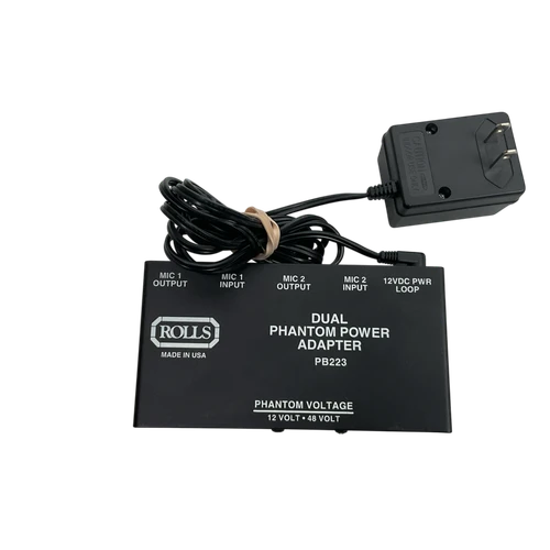 Vist Large View of Product Image Which is Used Rolls PB223 DUAL PHANTOM POWER Pro Sound Accessory