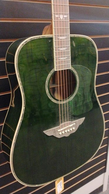 Vist Large View of Product Image Which is Used Urban AMERICAN VINTAGE ACOUSTIC Laminate Top Acoustic Guitar Green