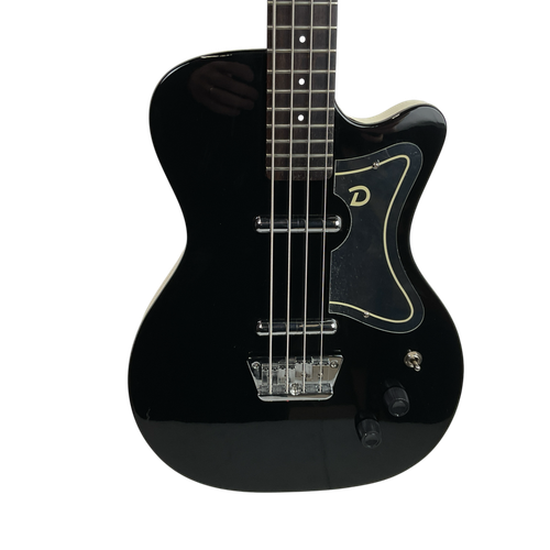 Vist Large View of Product Image Which is Used Danelectro 56 SINGLECUT BASS Bass Guitar Black 4-String