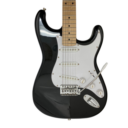 Vist Large View of Product Image Which is Used Aria Pro II STG STRATOCASTER COPY S Type Electric Guitar Black 6-String