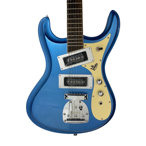 Vist Large View of Product Image Which is Used MIC MOSRITE THE VENTURES II COPY/REPLICA Offset Double Cutaway Electric Guitar Blue 6-String