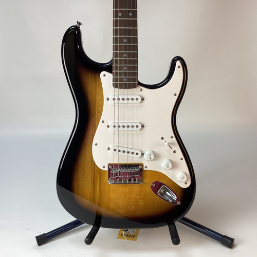 Vist Large View of Product Image Which is Used Squier SSS STRATOCASTER S Type Electric Guitar Tobacco Sunburst 6-String