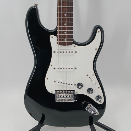 Vist Large View of Product Image Which is Used Squier AFFINITY STRAT S Type Electric Guitar Black 6-String