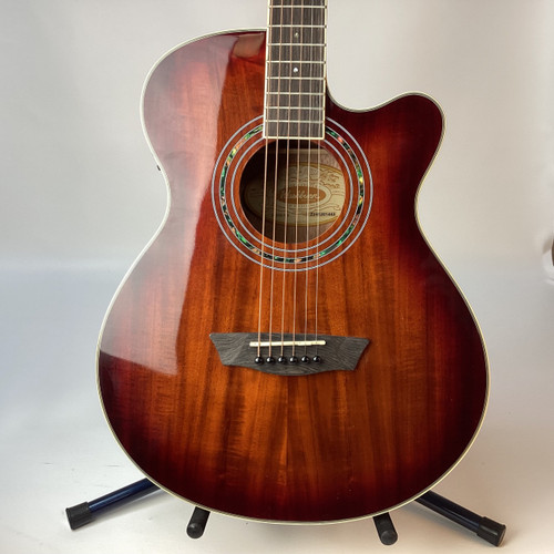 Vist Large View of Product Image Which is Used Washburn FESTIVAL MINI KOA -B- Laminate Top Acoustic Guitar Natural