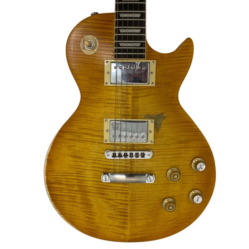 Vist Large View of Product Image Which is Used CHIBSON LP STD COPY LP Natural Flametop 6-String