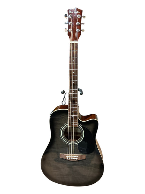 Vist Large View of Product Image Which is Used Glen Burton VCH009 Laminate Top Acoustic Guitar Silver Burst