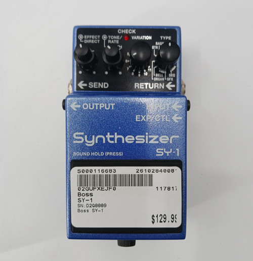 Vist Large View of Product Image Which is Used Boss SY-1 Synthesizer Pedal