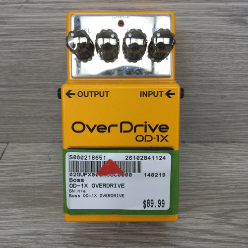Vist Large View of Product Image Which is Used Boss OD-1X OVERDRIVE Distortion Pedal
