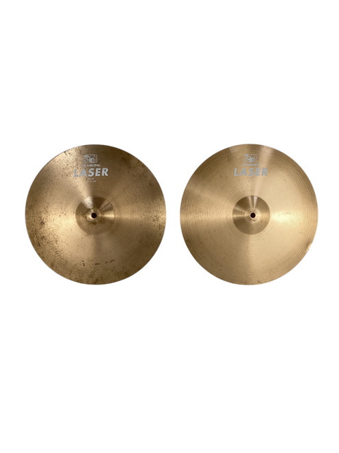 Vist Large View of Product Image Which is Used Meinl Laser Bronze Hi Hat Cymbals 14" -AS IS WEAR