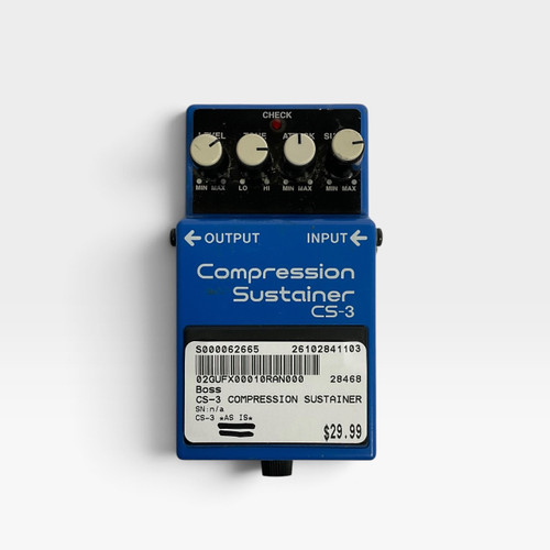 Vist Large View of Product Image Which is Used Boss CS-3 Compression Sustainer Compressor Pedal AS IS