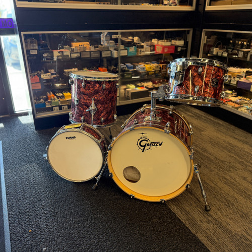 Vist Large View of Product Image Which is Used Gretsch CATALINA CLUB 4 PC SHELL KIT Drum Shell Kit Red