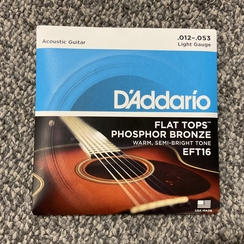 New D'ADDARIO EFT16 FLAT TOPS 12-53 41106-S000081062